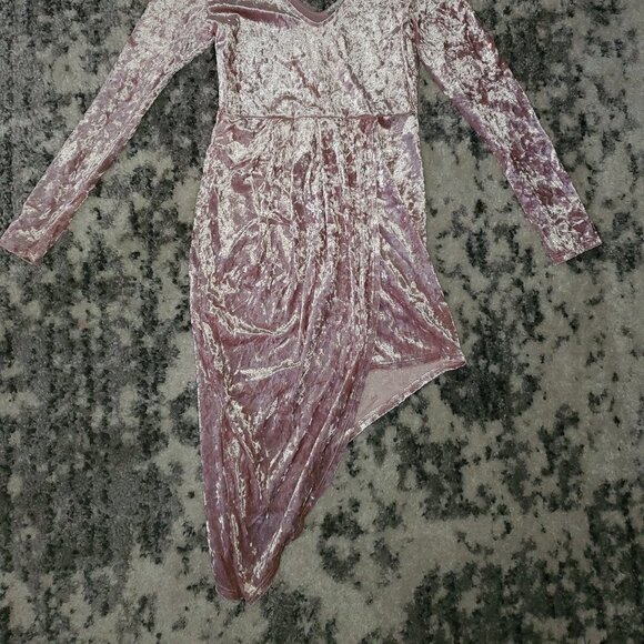Charlotte Russe Pink Velvet Dress || EUC Medium - Picture 3 of 8